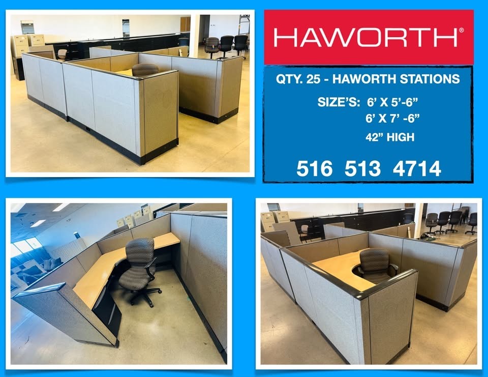 Haworth Cubicle Workstations 42" High
