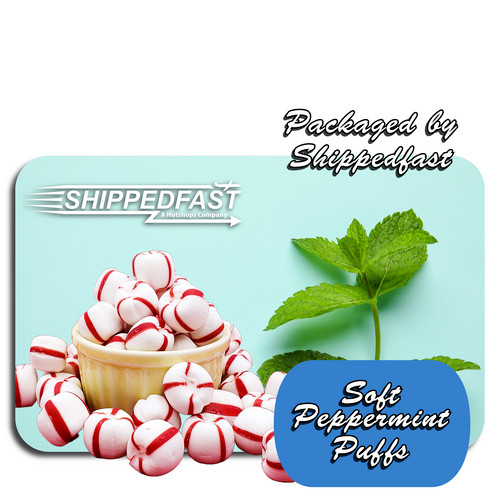 Peppermint Puffs Soft Candy, Individually Wrapped 1 lb.