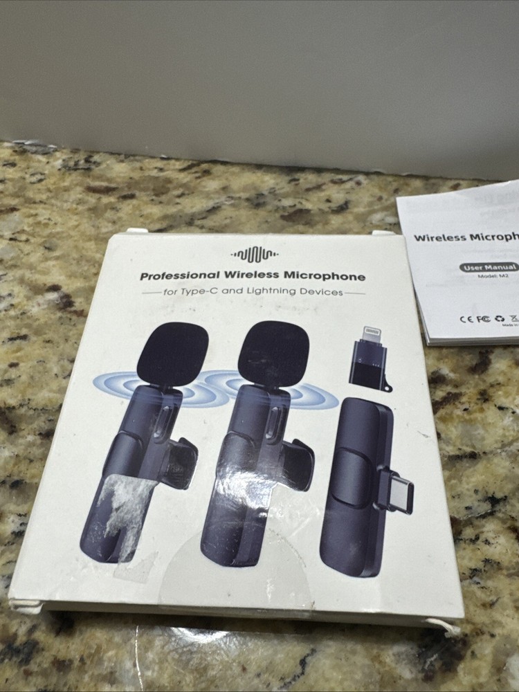 Wireless Lavalier Type C Lapel Microphone Model M2 Preowned Cpix