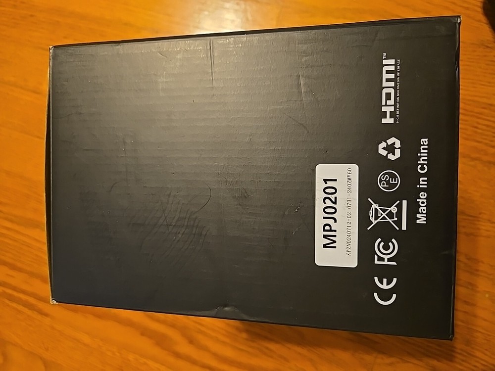 DR.J Professional Projector. With 100 Inch White Screen