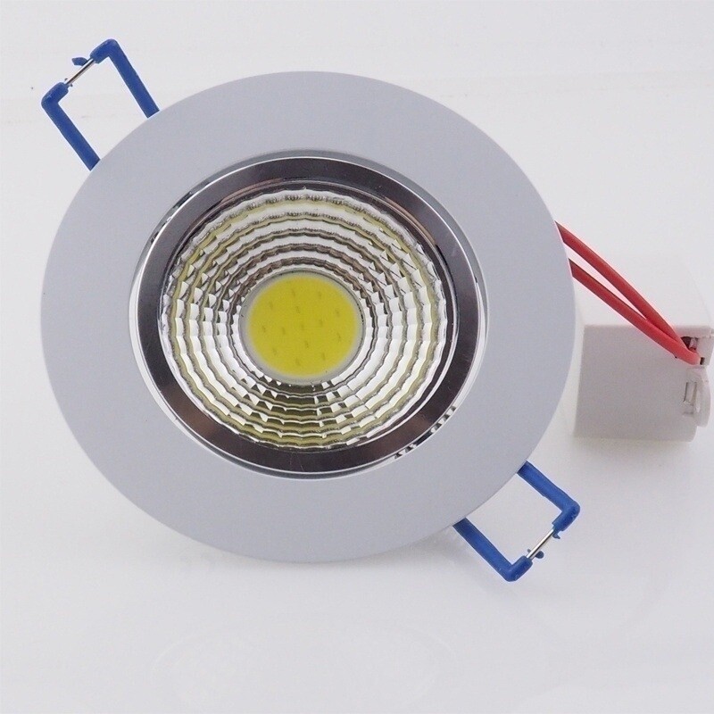 10/20Pcs COB Dimmable 5w Downlight LED Recessed Ceiling Panel Light Spotlight