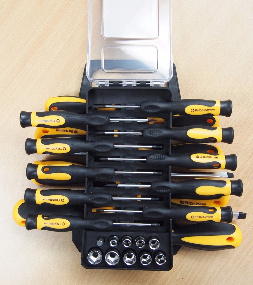 44PC Screwdriver Bits Sockets Precision Magnetized Tip Set