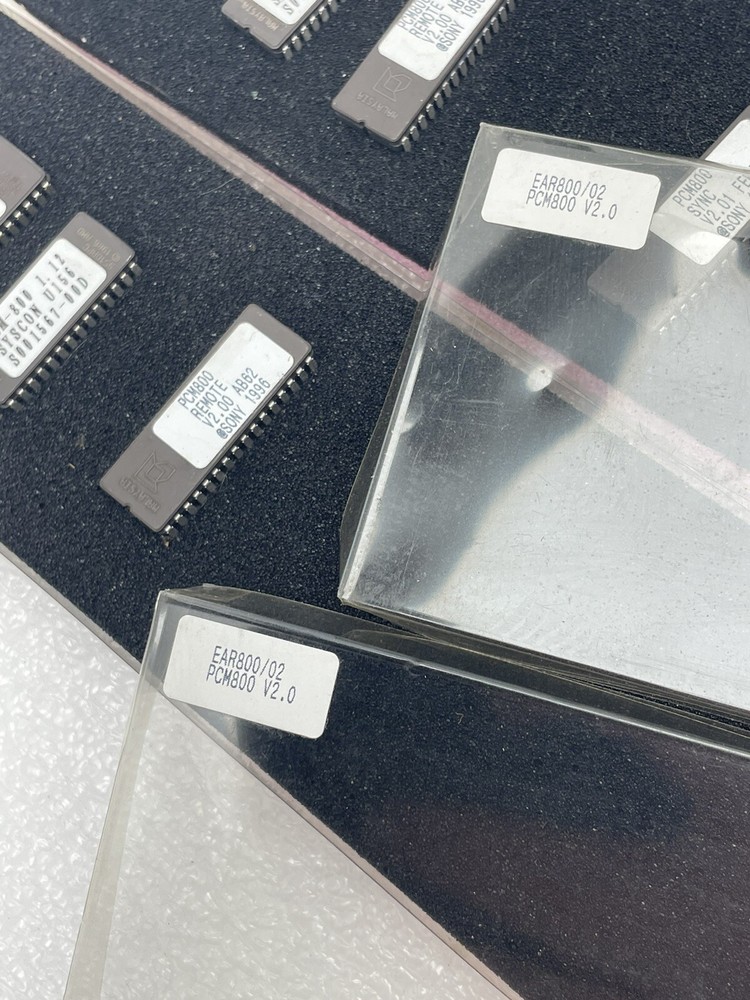 NEW SONY PCM-800 DAT RECORDER PLAYER CHIP EPROM SET REMOTE SYNC SYSCON