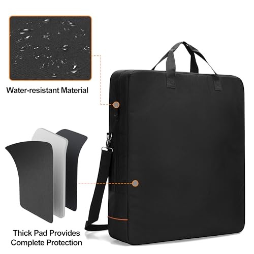 Solar Panel Storage Bag with Bright Lining, Travel Solar Panel Carrying Case