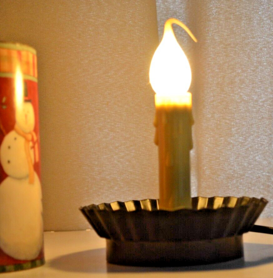 Snowman Luminary Electric Candle - tested