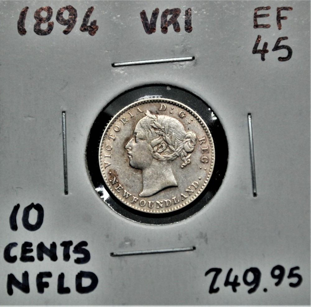 1894 Newfoundland 10 cents