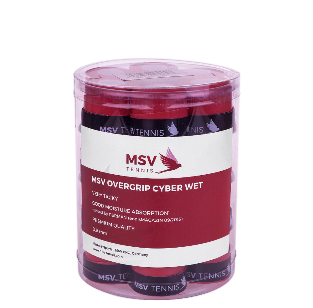 MSV Overgrip Cyber Wet - Red - 24 pack