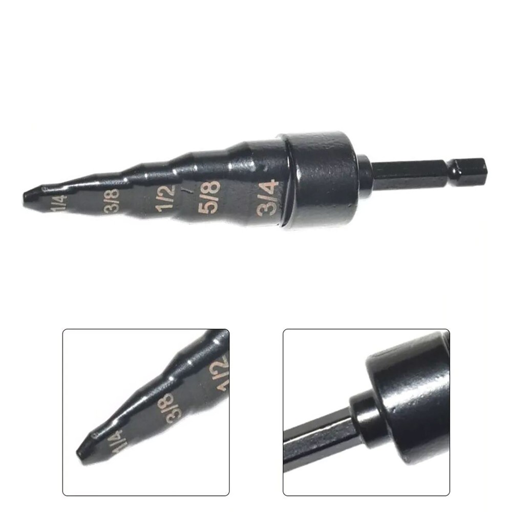 5in 1 Swaging Tool Drill Bit Accessory 5 Sizes Copper Pipe Flaring Tube Expander
