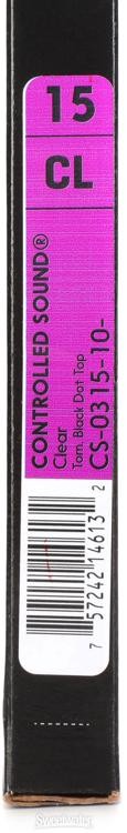 Remo Controlled Sound Clear Drumhead - 15" - with Black Dot