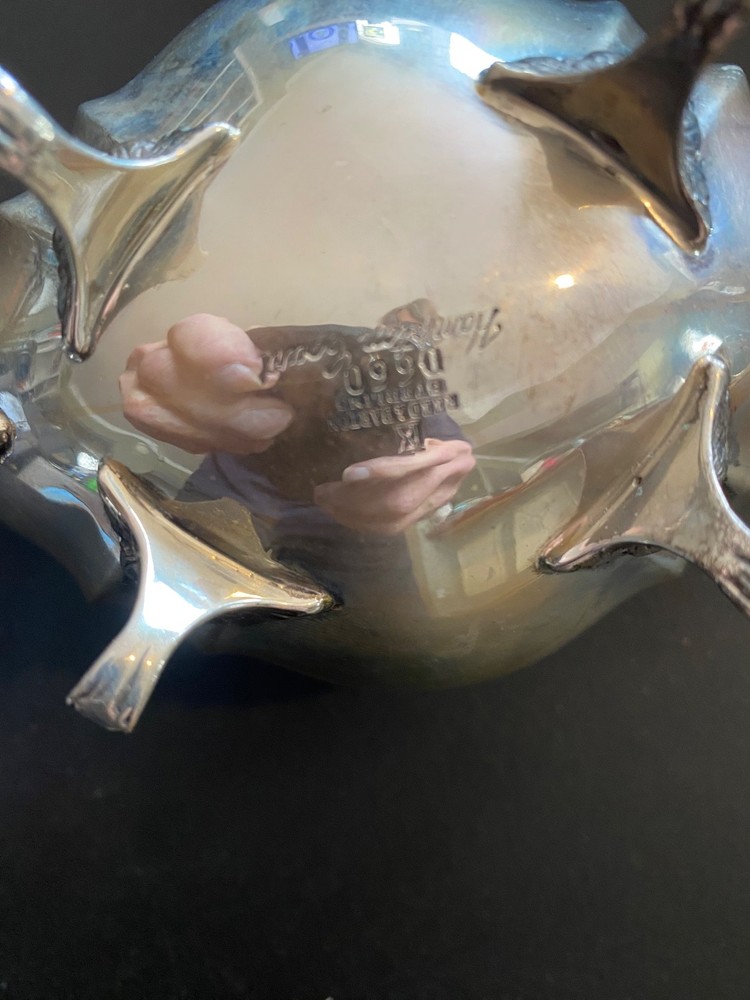 Reed & Barton Solid Sterling Silver Sugar Bowl "Hampton Court" waste bowl