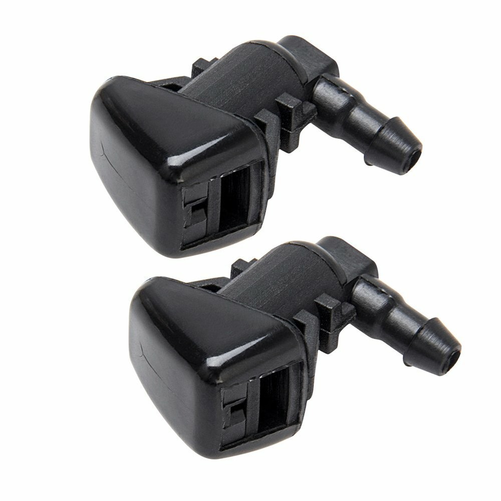 2pcs Windshield Washer Fluid Spray Jet Nozzle Kit Front For Ford Edge 2007-2010