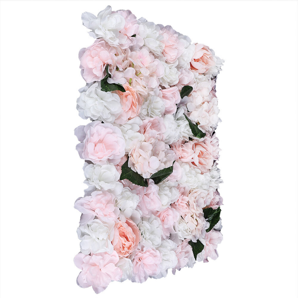 6pcs 60 x 40cm Artificial Rose Hydrangea Flower Wall Panel Wedding Venue Decor