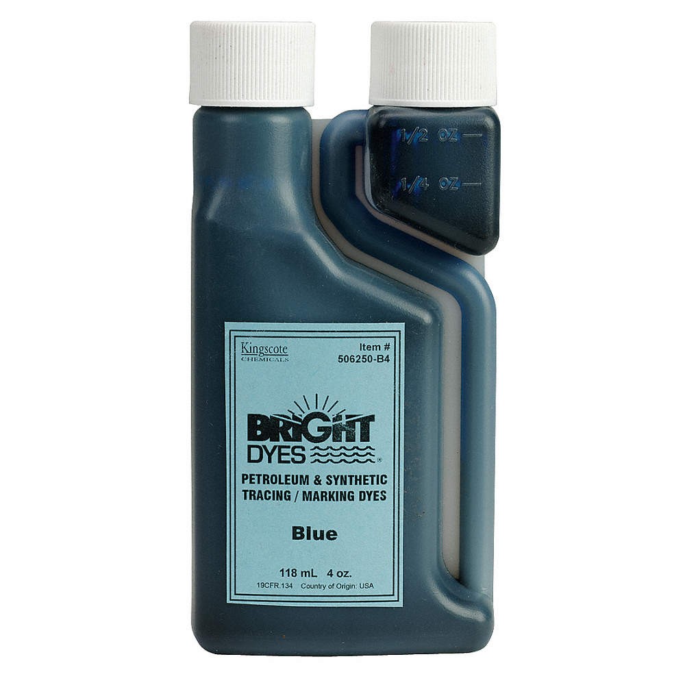 KINGSCOTE 506250-B4 Color Coding Dye,Blue,4 oz. 45H153