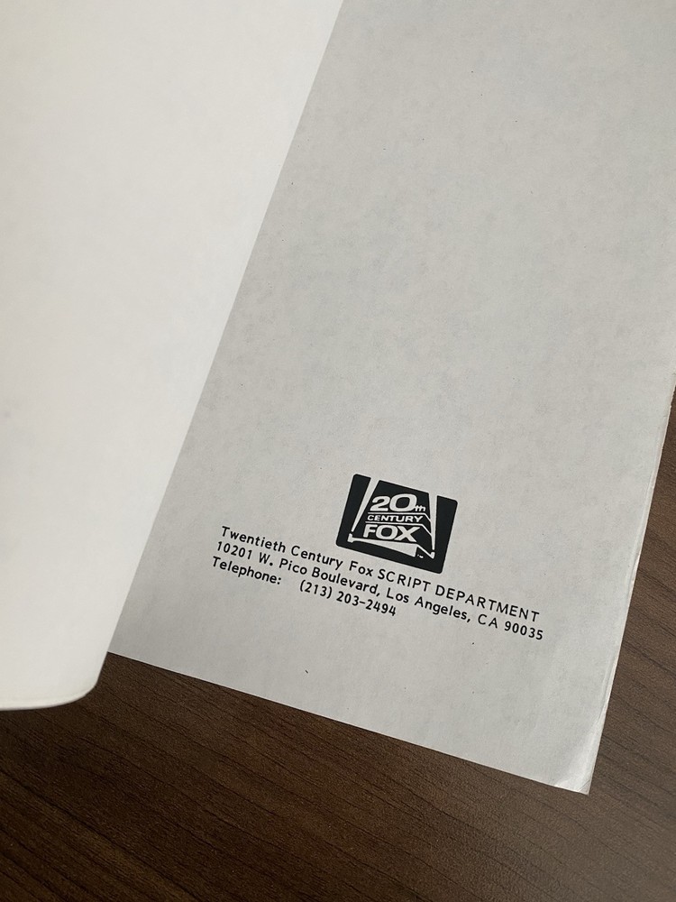 Original DIE HARD Steven E. de Souza’s Personal Draft Script Nov 1987 RARE