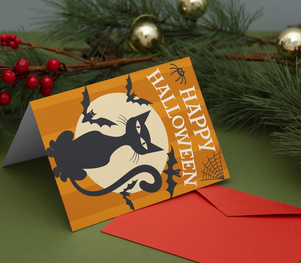 Halloween Cards with Envelopes, 18 Pack – 9 Assorted Designs