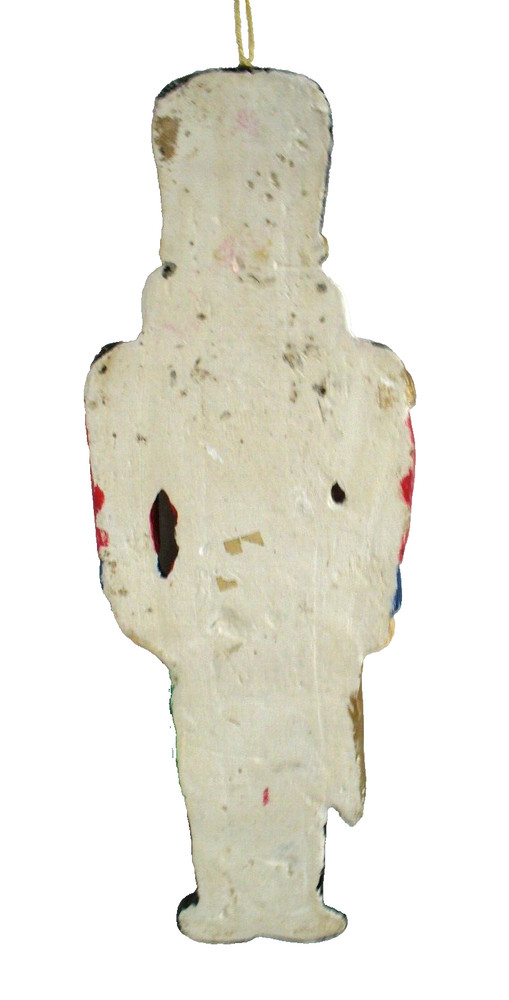 CLAY~Hand Crafted~NUTCRACKER~Christmas~WALL PLAQUE~Hand Painted~12" x 4"~EUC