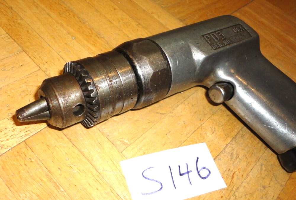SNAP-ON TOOLS 1/2 SIZE CHUCK AIR DRILL WORKS GREAT PD3