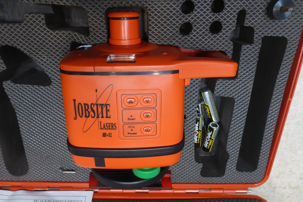 Jobsite Laser MR-01, Rotating,Case, Mint
