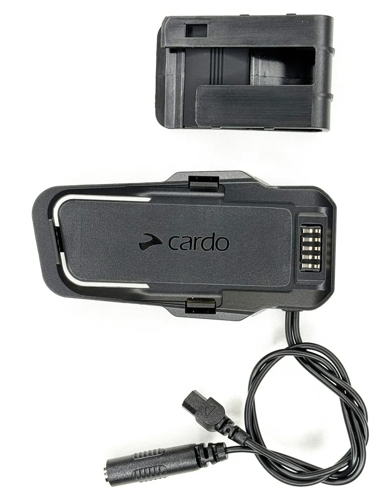 Cardo Packtalk EDGE/PRO cradle control unit support with clamp clip