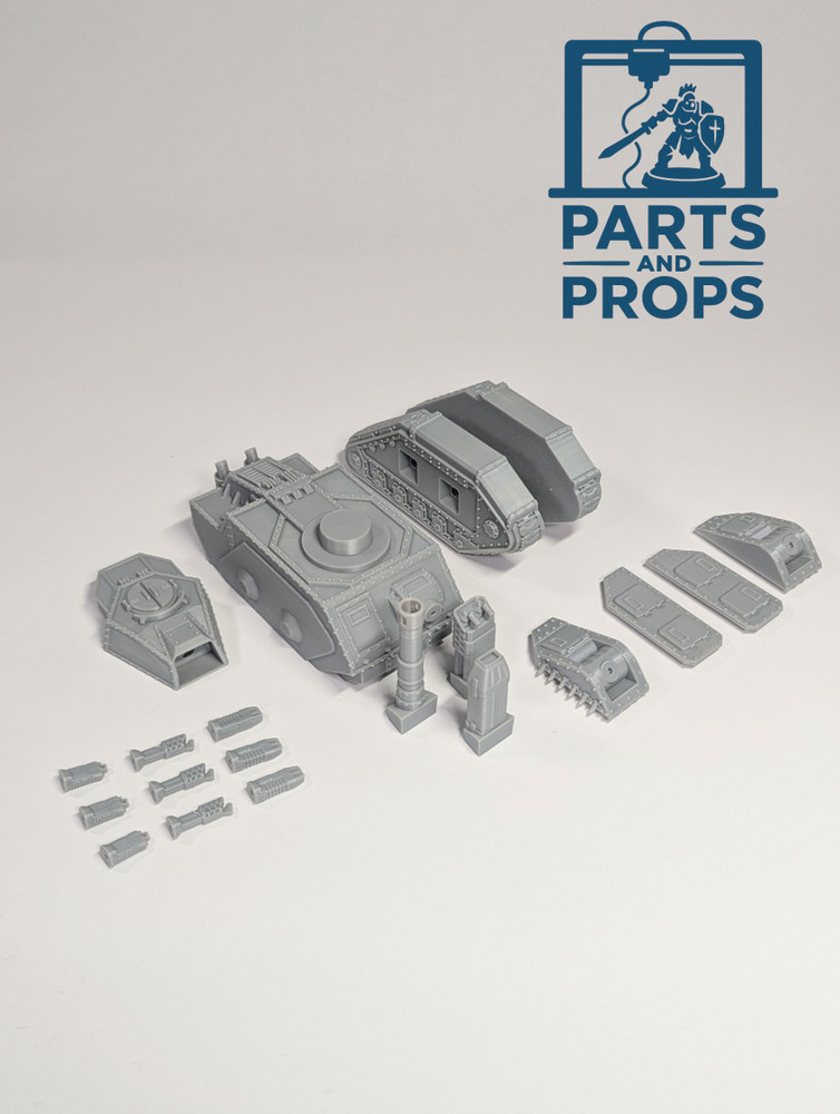 Grimdark Imperial Main Battle Tank Compatible with 28mm Tabletop Proxy