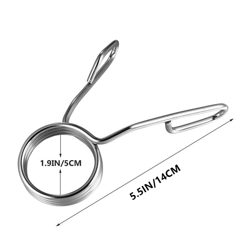 4 Pieces 2 Inch Dumbbell Spring Clips, Olympic Barbell Clamps Locking Collars
