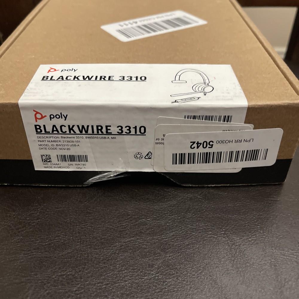 New Poly Blackwire 3310 USB-C Headset 767F8AA