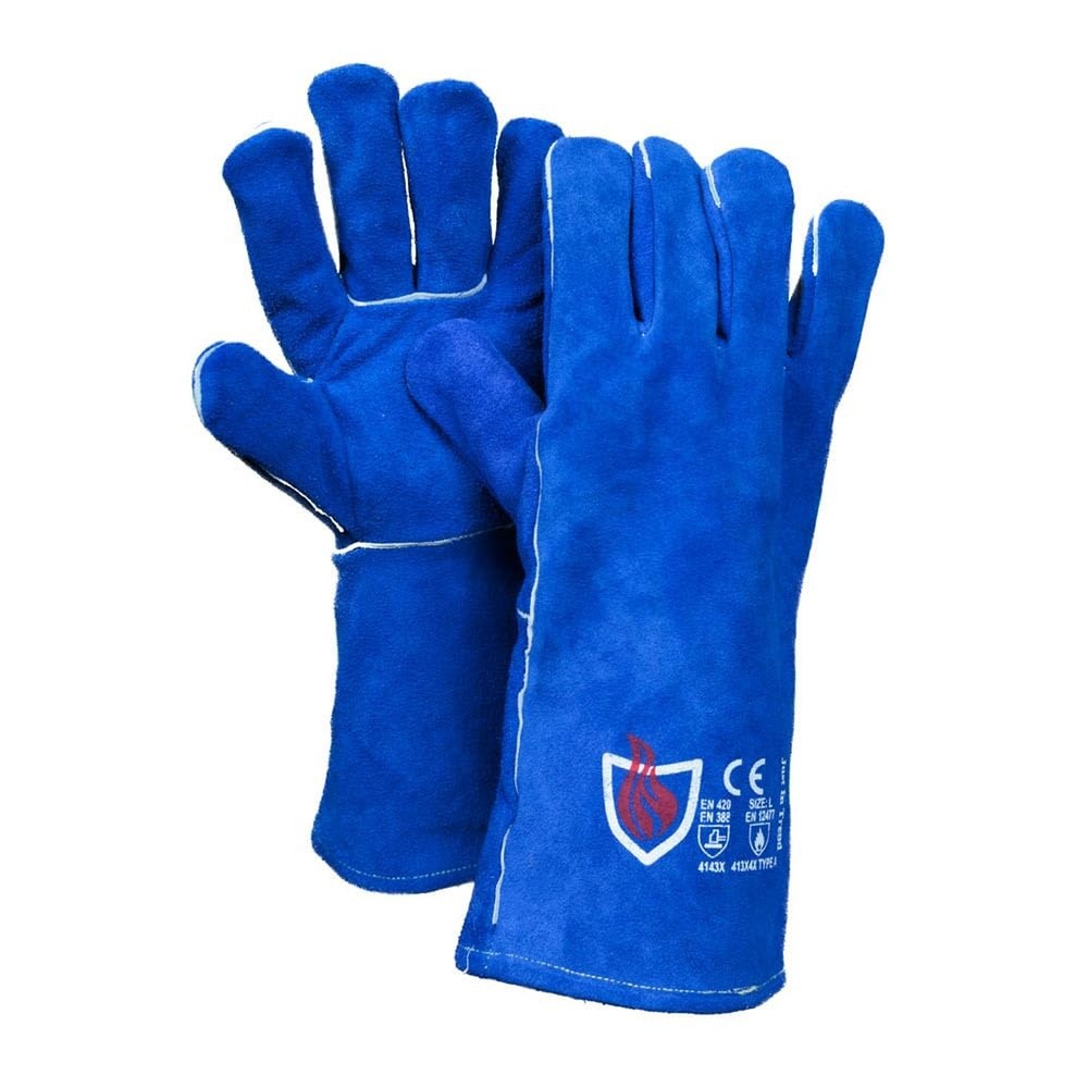Flame/Heat Resistant Welding Gloves - Polycot Lining - 1 Pair X-Large