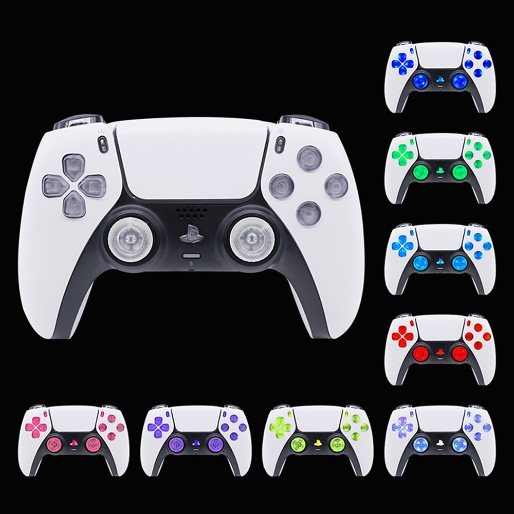 8 Colors Luminated DIY Light Panel Board Thumbsticks LED Kit For PS5 Controller