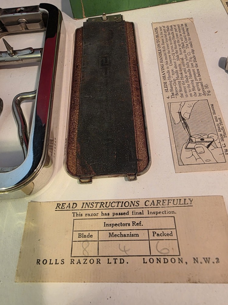 Vintage Rolls Razor Imperial No. 2. Complete with Paperwork.