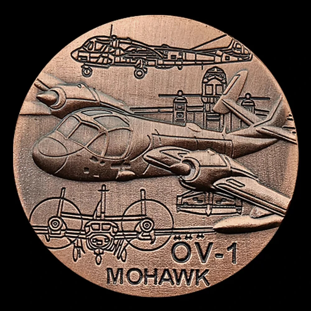 OV-1 Mohawk Copper Challenge Coin
