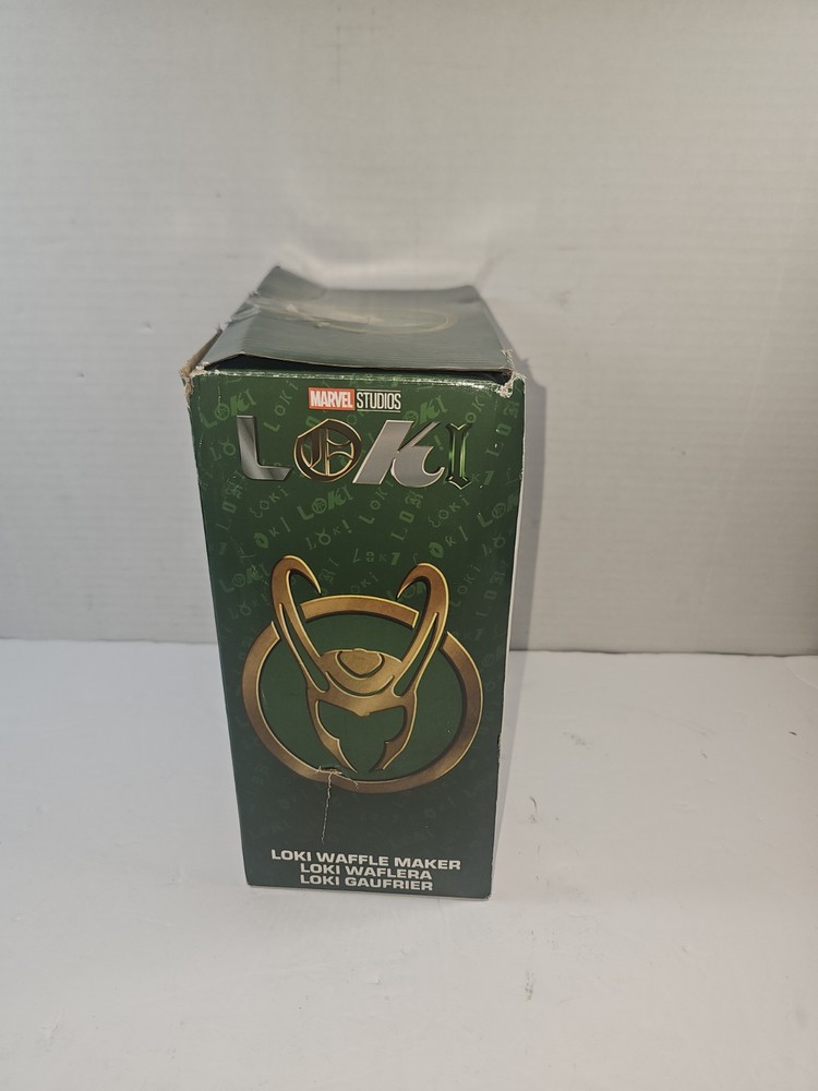Uncanny Brands Marvel Studios Loki Waffle Maker Green Easy Clean