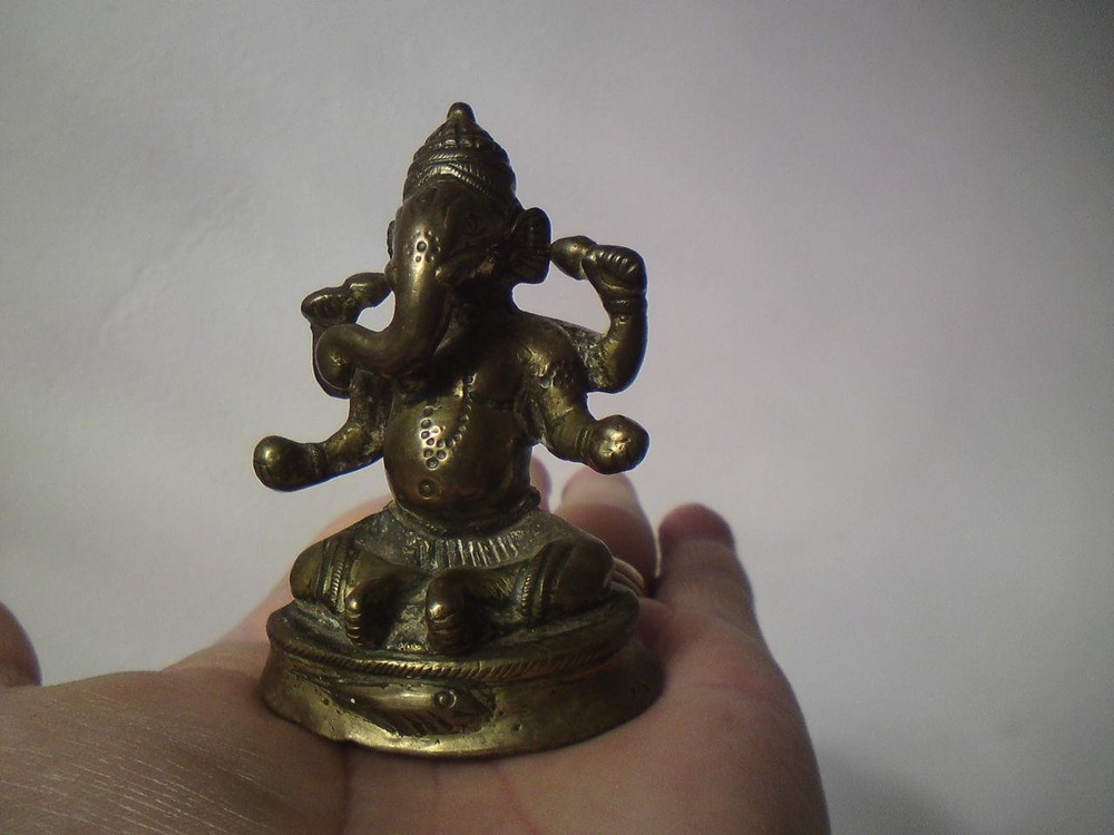 Valampuri Ganesha ganesh bronze small figure