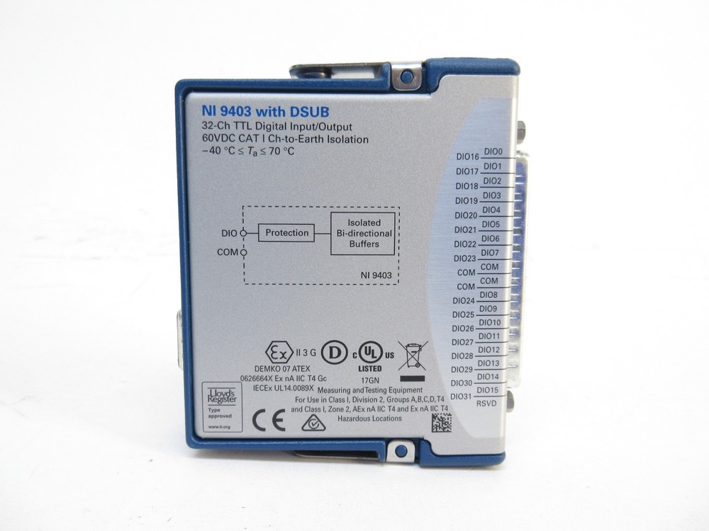 National Instruments NI 9403 with DSUB Digital Input/Output Module