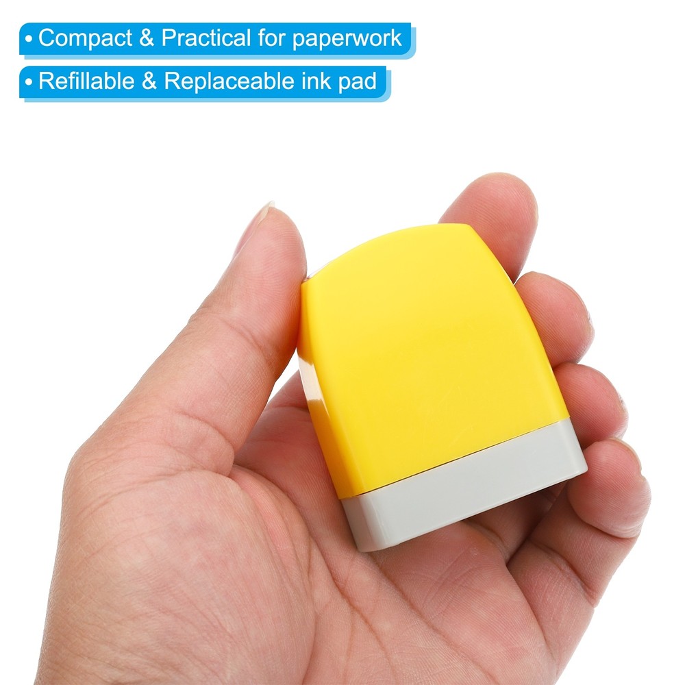 Filed Notice Stamp, Office Stamp Pre Inked Stamp, Yellow