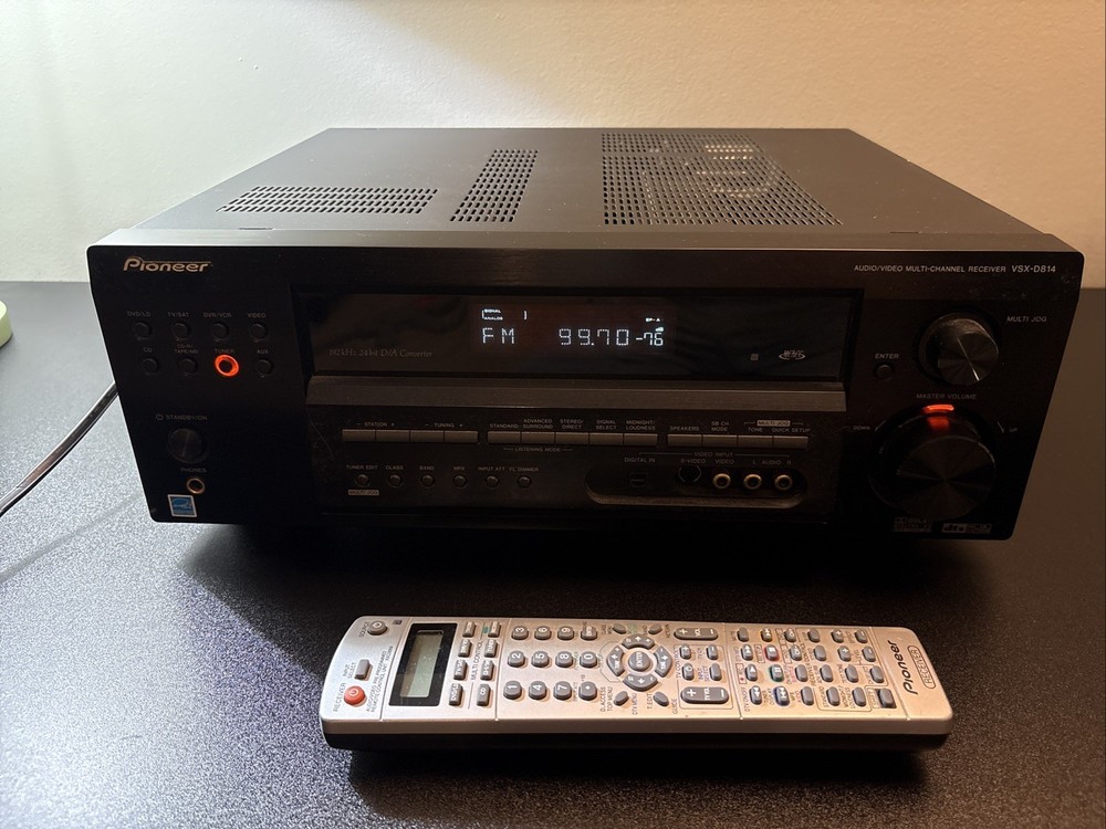 Pioneer VSX-D814 Receiver Bundle With Remote Control - Tested Working