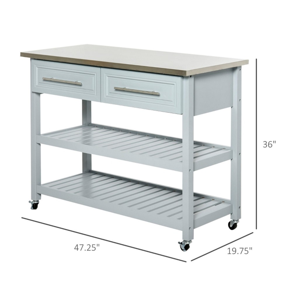 Kitchen Sideboard Storage Cabinet Coffee Bar Cabinet Gray