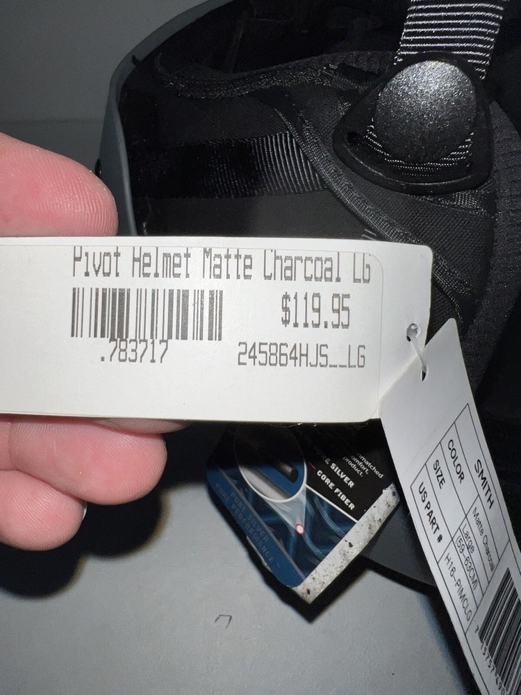 Smith Pivot Helmet Matte Charcoal Large NWT