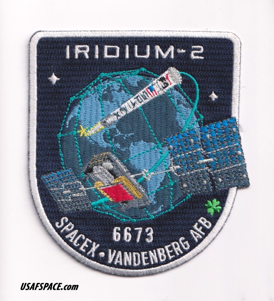 Authentic Iridium-2 SPACEX FALCON 9 VAFB Launch SATELLITE Mission Employee PATCH