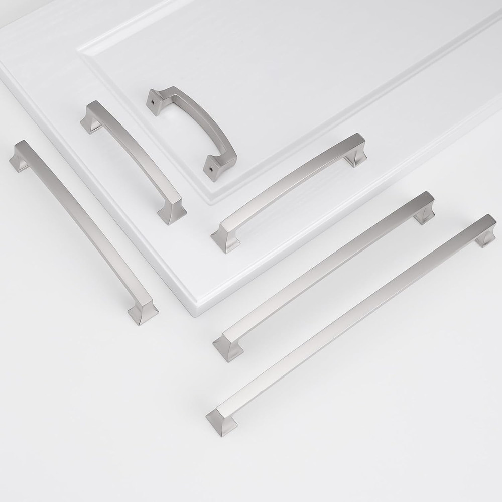 10 Pack Satin Nickel 10" Cabinet Pulls for Kitchen & Drawers
