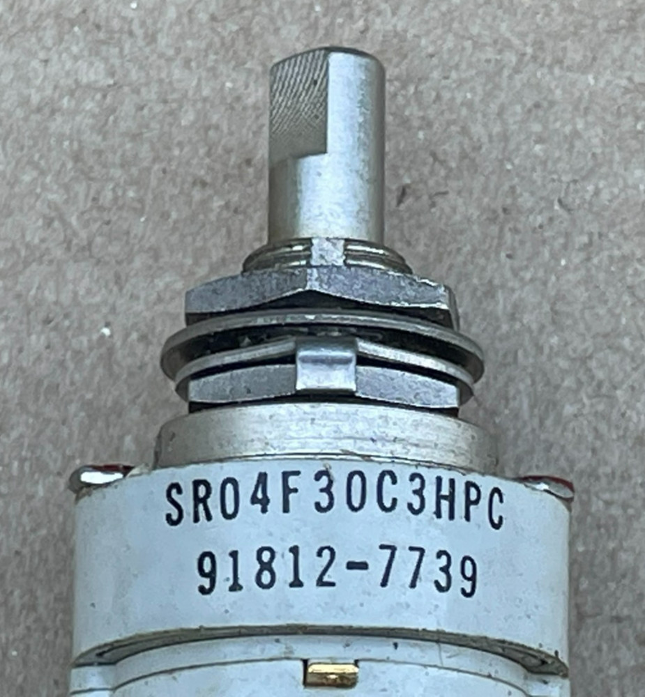 Janco Rotary Switch 2Amp / 115VAC, SR04F30C3HPC