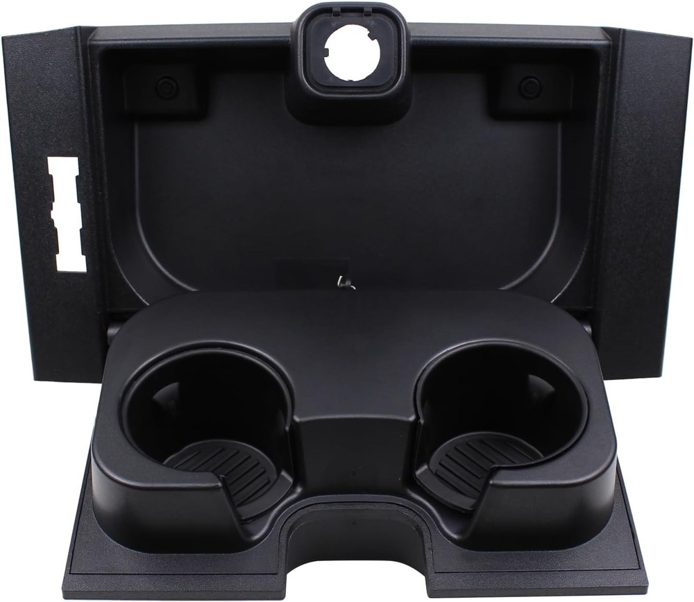 Rear Seat Center Armrest Cup Holder Black for Ford