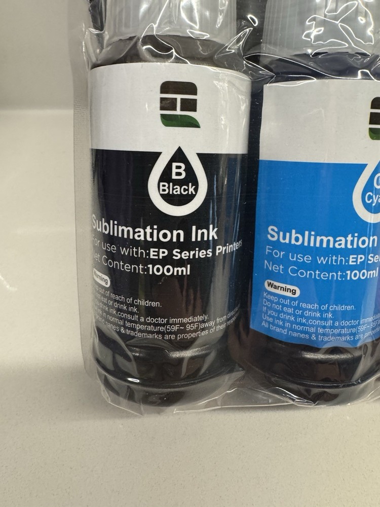 Sublimation Ink EP Series Printers HIGH quality vivid and bright 4* 100ml each
