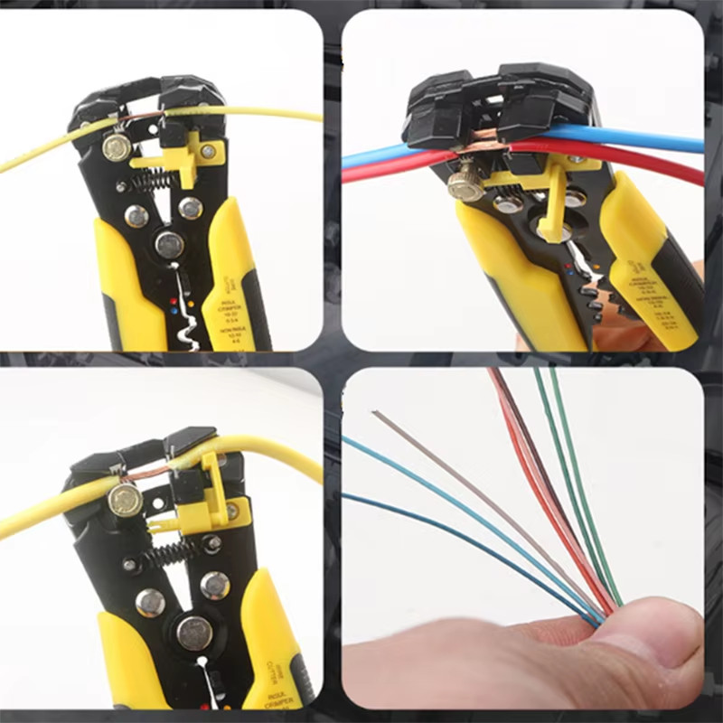 8 Self-Adjusting Insulation Wire Stripper cutter crimper Terminal Tool Pliers