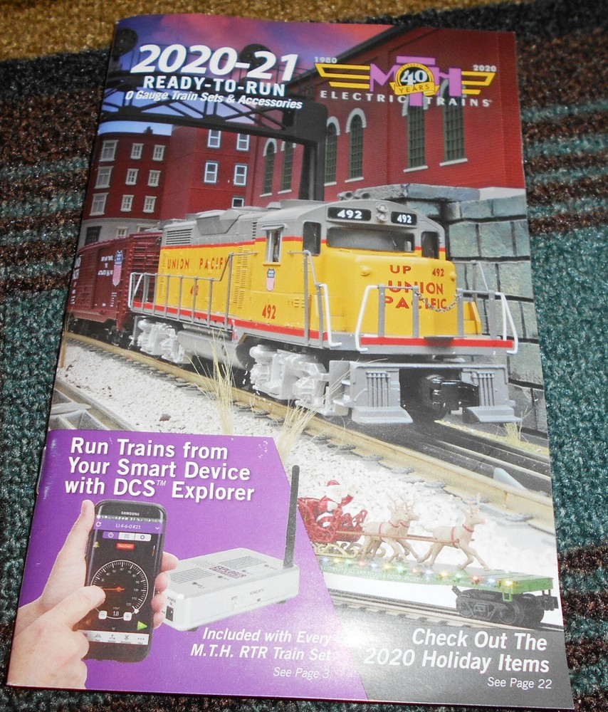 MTH 2020-21 TRAIN CATALOG & ACCESSORIES LOADED 40TH Anniversary