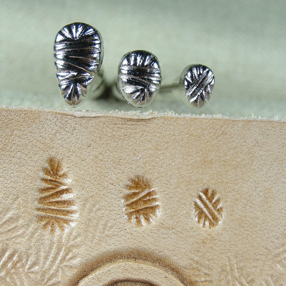 Leather Stamping Tools - 3-Piece Matting Background Stamp Set