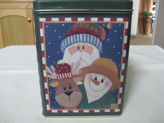 Happy Holidays  Christmas Square Tin ~ **Gift Idea