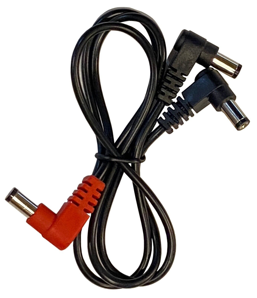 (2) Pack 2-Way Split Effects Pedal DC Power Cables for ONE SPOT CS6 Power Supply