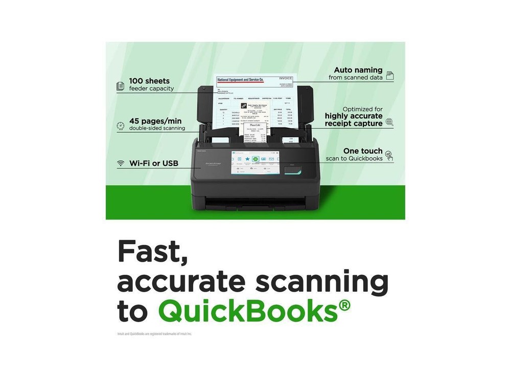 Ricoh ScanSnap iX2500 (Black) Sheet Fed Scanners - Document