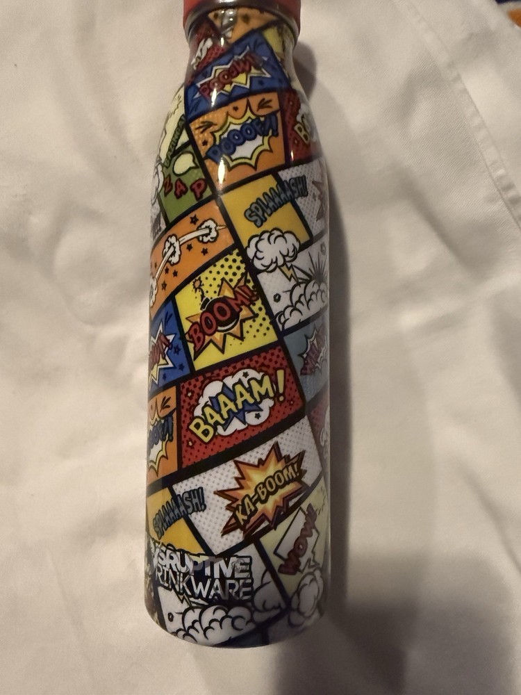 Disruptive Superhero Drinkware Water Bottle