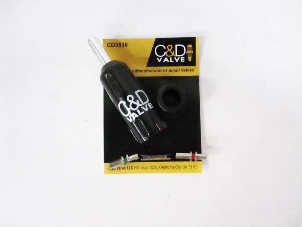 C&D Valve CD3830 Universal Locking Cap Removal Tool with 3 Bits